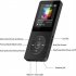 Bluetooth MP3 Music Player Lossless Portable Fm Radio External Ultra thin Student MP3 Recorder Black