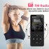 Bluetooth MP3 Music Player Lossless Portable Fm Radio External Ultra thin Student MP3 Recorder Royal Blue