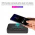 Bluetooth Receiver HiFi Wireless Audio Adapter with DC USB 3 5mm AUX 2 RCA Low Latency for Phone Home Music System black