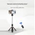 Bluetooth Selfie Stick 3 in 1 Extendable Handheld Monopod Mini Tripod with Remote Shutter black