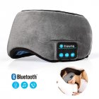 Bluetooth Sleeping Eye Mask Headphone Travel Sleeping Headphone Eye Mask Handsfree Music Sleep Eye Shades Built In Speakers Microphone  gray