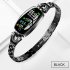 Bluetooth Smart Bracelet Step Counter Calorie Remote Information Reminder Continuous Heart Rate Monitoring Bracelet Silver