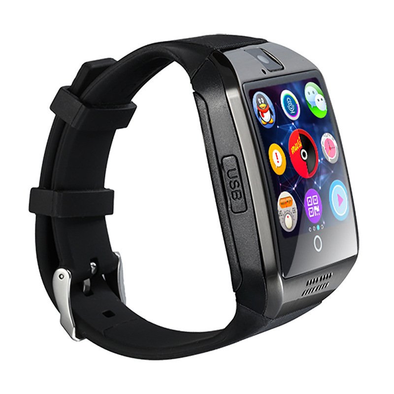 Wholesale Bluetooth Smart Watch Men Q18 With Touch Screen Big Battery Support Tf Sim Card Camera