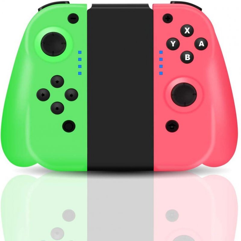 Bluetooth Somatosensory Controller For Switch Joy-con NS Left/Right Green and pink