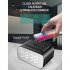 Bluetooth Speaker 15w Wireless Charging Led Alarm Clock Portable Fm Audio Black