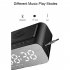 Bluetooth Speaker 15w Wireless Charging Led Alarm Clock Portable Fm Audio Black