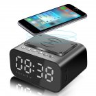 Bluetooth Speaker 15w Wireless Charging Led Alarm Clock Portable Fm Audio