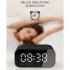 Bluetooth Speaker 15w Wireless Charging Led Alarm Clock Portable Fm Audio Black