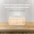 Bluetooth Speaker 15w Wireless Charging Led Alarm Clock Portable Fm Audio Black