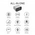 Bluetooth Speaker 15w Wireless Charging Led Alarm Clock Portable Fm Audio Black