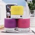 Bluetooth Speaker Colorful Light Plug in Card Computer Mini Subwoofer Wireless Small Audio Button big crack   cable yellow