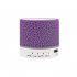 Bluetooth Speaker Colorful Light Plug in Card Computer Mini Subwoofer Wireless Small Audio Button big crack   cable green