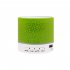 Bluetooth Speaker Colorful Light Plug in Card Computer Mini Subwoofer Wireless Small Audio Button big crack   cable green