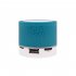Bluetooth Speaker Colorful Light Plug in Card Computer Mini Subwoofer Wireless Small Audio Button big crack   cable green