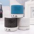 Bluetooth Speaker Colorful Light Plug in Card Computer Mini Subwoofer Wireless Small Audio Button big crack   cable green