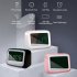 Bluetooth Speaker HD Mirror Display Led Digital Smart Alarm Clock Night Light Card FM Audio Player black