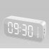 Bluetooth Speaker Mirror Multifunction Led Alarm Clock with Built in Microphone black
