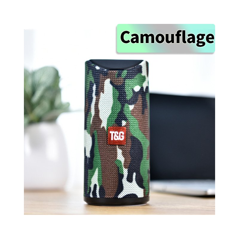 Bluetooth Speaker Portable Built In Battery Pluggable Card Wireless Speaker camouflage