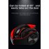 Bluetooth V5 0 Headset Sports Folding Support For Plug in Card Head mounted Wireless Headphone black
