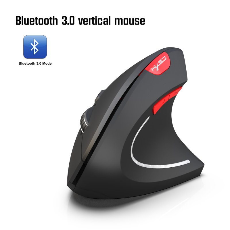 Bluetooth Vertical Mouse Ergonomics 800/1600/2400DPI Prevention Mouse Hand Game Office Mouse PC Notebook Accessories black