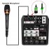 Bluetooth Wireless 4 channel Audio Mixer Portable Sound Mixing Console USB Interface black
