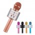 Bluetooth Wireless Condenser Magic Karaoke Microphone Mobile Phone Player MIC Speaker Record Music Rose gold Ws858