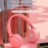 Bluetooth Wireless Headphones Macaron Color Hifi Music Auto Pairing Earphones Can Inserted TF Card Headsets yellow