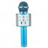 Bluetooth Wireless Microphone Handheld Karaoke Mic USB KTV Player Bluetooth Speaker Record Music Microphones  blue