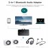 Bluetooth compatible 5 0 Adapter Receiver Transmitter 2 in 1 Stereo Rca Aux Bluetooth compatible Receiver black
