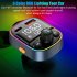 Bluetooth compatible 5 0 Car Wireless Fm Transmitter Adapter Mp3 Hands free Dual Digital Display Fast Charger Pd20w black