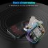 Bluetooth compatible 5 0 Car Wireless Fm Transmitter Adapter Mp3 Hands free Dual Digital Display Fast Charger Pd20w black