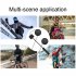 Bluetooth compatible 5 0 Motorcycle Helmet Headset 3 7v 450ma Battery Remote Wake Up Hands free Calling Speaker Music Player black
