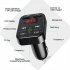 Bluetooth compatible 5 0 Fm Car  Transmitter Wireless Audio Receiver Hands free Calling 2 1a Mp3 Player Dual Usb Fast Charger black