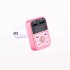 Bluetooth compatible 5 0 Fm Car  Transmitter Wireless Audio Receiver Hands free Calling 2 1a Mp3 Player Dual Usb Fast Charger pink