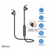 Bluetooth compatible 5 0 Headset Binaural True Stereo Support Card Mp3 Wireless Sports Hanging Neck Magnetic Earplugs Headphone black