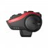 Bluetooth compatible 5 0 Motorcycle Cycling Helmet Headset 2000m 6 Riders Intercom Headphone Rechargeable red