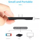 Bluetooth compatible 5 0 Transmitter  Adapter Aptx Low Latency Compatible Wireless Headphones Black