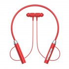 Bluetooth-compatible 5.2 Wireless Earphones In-ear Noise Reduction Headset Hanging Neck Ergonomic Sports Headphones red