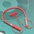 Bluetooth compatible 5 2 Wireless Earphones In ear Noise Reduction Headset Hanging Neck Ergonomic Sports Headphones pink