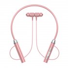 Bluetooth-compatible 5.2 Wireless Earphones In-ear Noise Reduction Headset Hanging Neck Ergonomic Sports Headphones pink