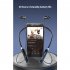 Bluetooth compatible 5 2 Wireless Earphones In ear Noise Reduction Headset Hanging Neck Ergonomic Sports Headphones pink