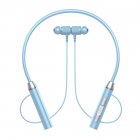 Bluetooth-compatible 5.2 Wireless Earphones In-ear Noise Reduction Headset Hanging Neck Ergonomic Sports Headphones blue