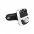 Bluetooth compatible Car Fm Transmitter Wireless Radio Adapter Usb Charger Mp3 Player With Noise Reduction Function black silver