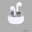 Bluetooth-compatible Earphone Wireless Waterproof Deep Bass Earbuds Stereo Sport Headset With Mic White