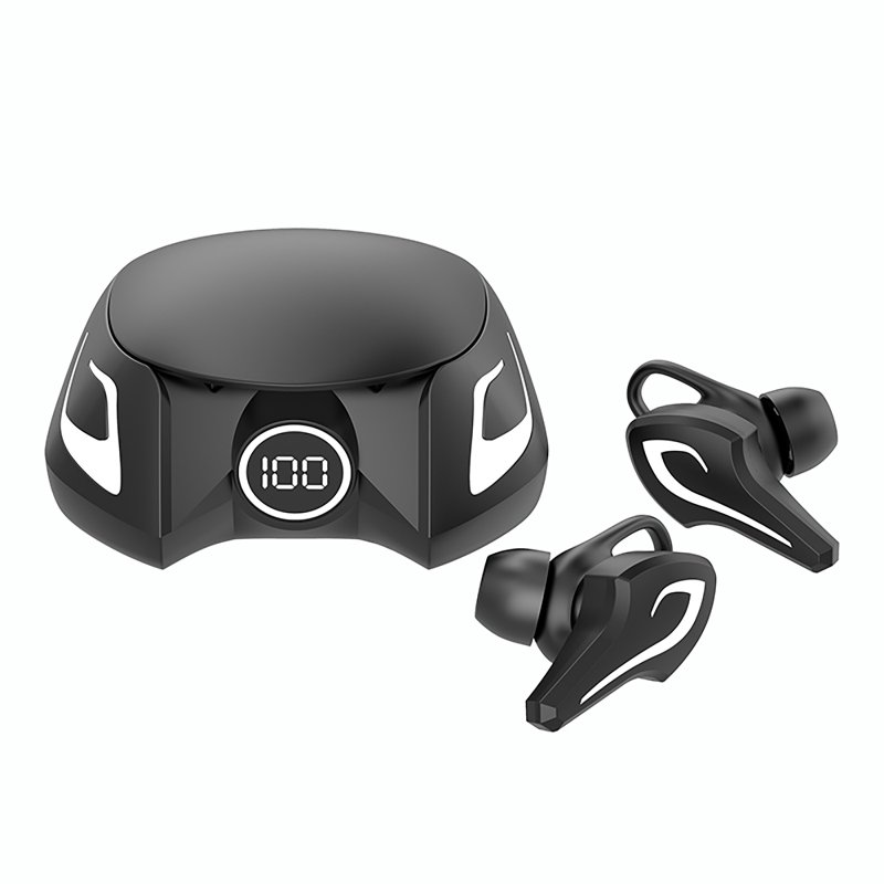 Bluetooth-compatible Gaming Headset Game/music/call 3 Modes Tws Wireless Headphones Running Sports Earbuds K8-Black