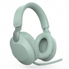 Bluetooth-compatible Headset Stereo Music External Folding Wireless Gaming Headphones With Microphone book lotus green