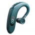 Bluetooth compatible Headset Digital Display Sports Earhook Stereo Long Standby Wireless Headphones Green