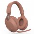 Bluetooth compatible Headset Stereo Music External Folding Wireless Gaming Headphones With Microphone coral red