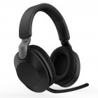 Bluetooth-compatible Headset Stereo Music External Folding Wireless Gaming Headphones With Microphone titanium black