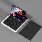 Bluetooth Keyboard with Protective Leather Case Set for iPad Pro11 Air5
